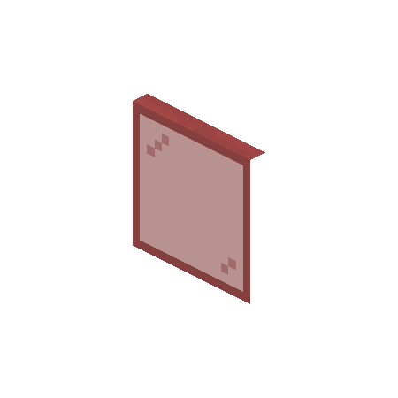 Red Stained Glass Pane
