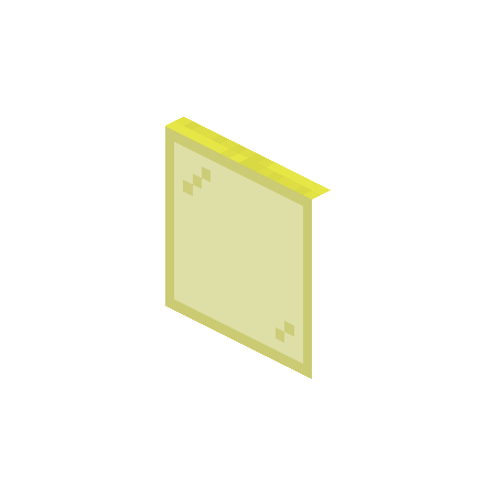 Yellow Stained Glass Pane